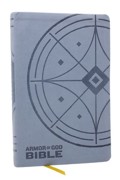 NKJV Armor of God Bible, Blue/Gray Leathersoft (Children's Bible, Red Letter, Comfort Print, Holy Bible)