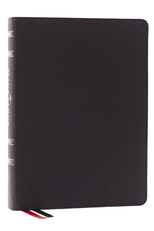 LSB, MacArthur Study Bible, Black Genuine Leather, Comfort Print