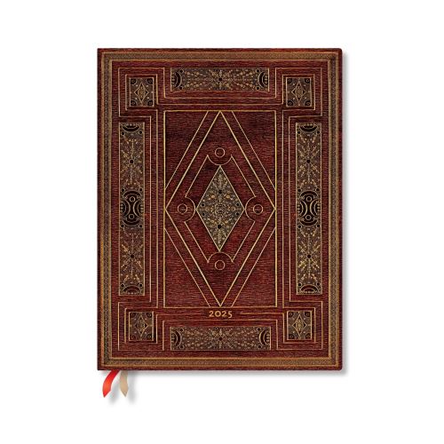 First Folio (Shakespeare's Library) Ultra 12-Month Horizontal Hardback Dayplanner 2025 (Elastic Band Closure)