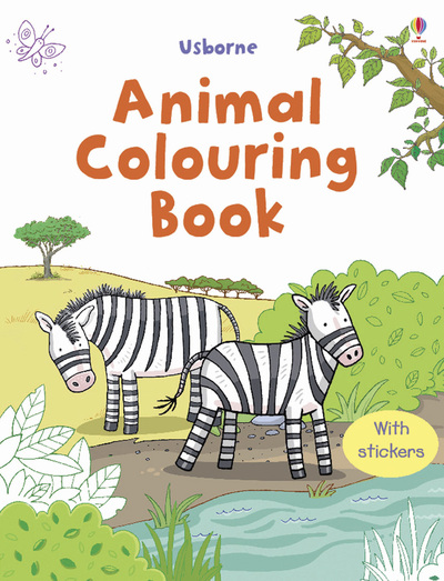 First Colouring Book Animals + Stickers