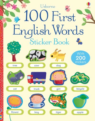 100 First English Words Sticker Book