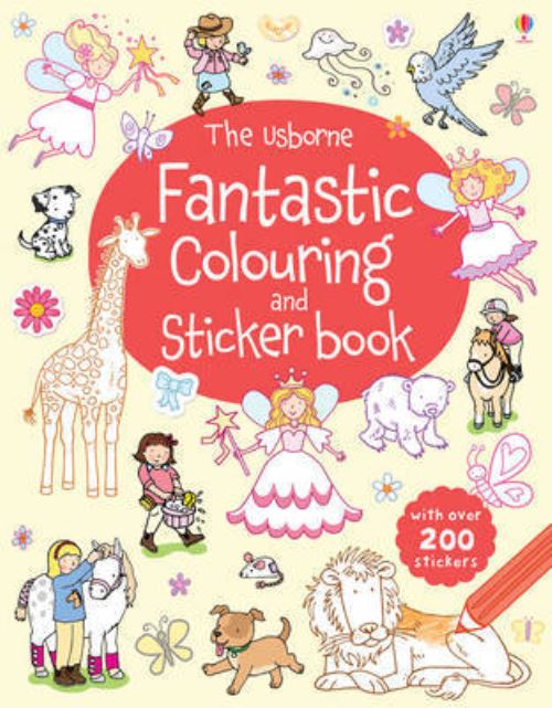 Usborne Fantastic Colouring and Sticker Book