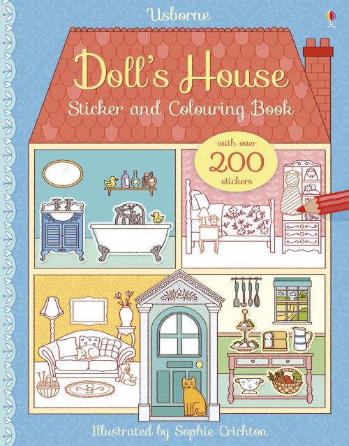 Doll's House Sticker and Colouring Book