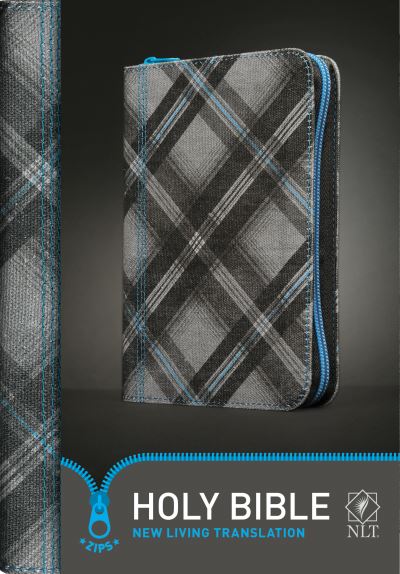 Zips Bible NLT (Canvas, Blue/Gray)