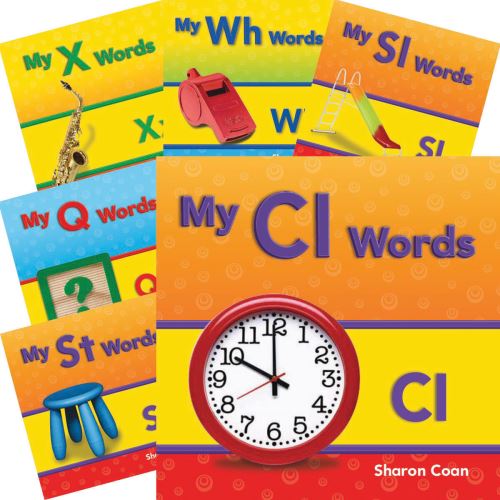 More Consonants, Blends, and Diagraphs 21-Book Set