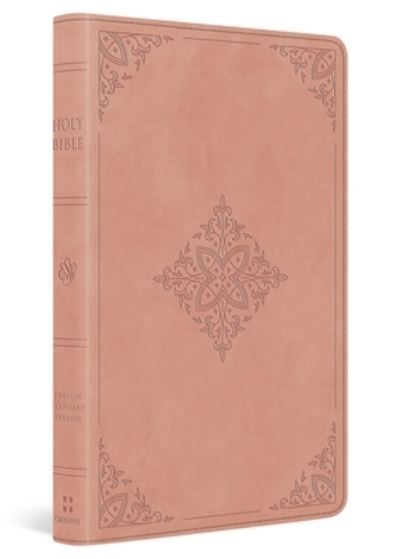 ESV Large Print Value Thinline Bible (Trutone, Blush Rose, Fleur-De-Lis Design)