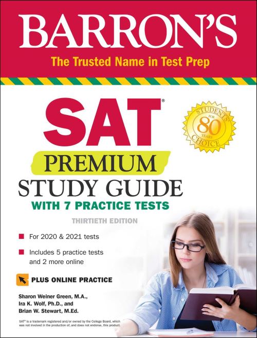 SAT Premium Study Guide With 7 Practice Tests