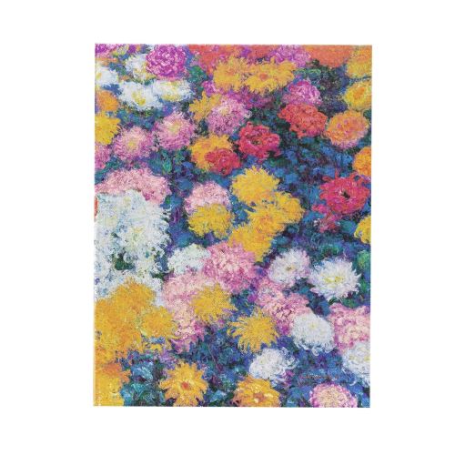 Monet's Chrysanthemums Ultra Unlined Hardback Journal (Elastic Band Closure)