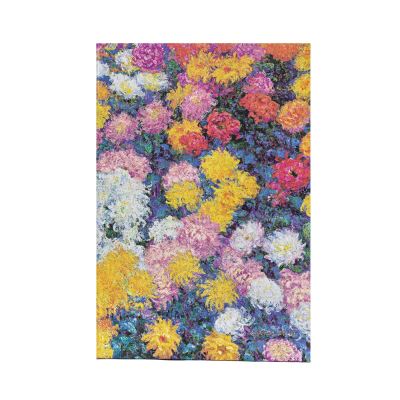 Monet's Chrysanthemums Mini Unlined Hardback Journal (Elastic Band Closure)