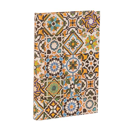 Porto (Portuguese Tiles) Mini Hardback Address Book (Elastic Band Closure)