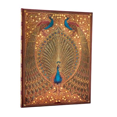 Hafiz's Peacocks (Sangorski & Sutcliffe) Ultra Lined Hardcover Journal (Elastic Band Closure)