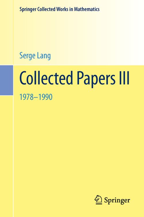Collected Papers III