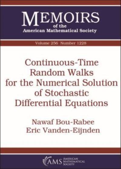 Continuous-Time Random Walks for the Numerical Solution of Stochastic Differential Equations