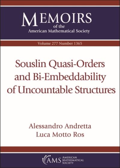 Souslin Quasi-Orders and Bi-Embeddability of Uncountable Structures