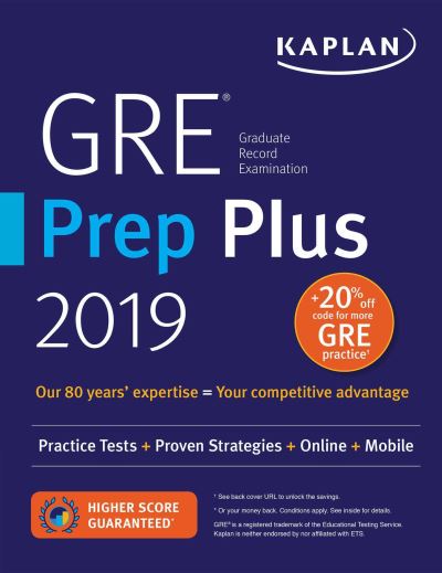 GRE Prep Plus 2019