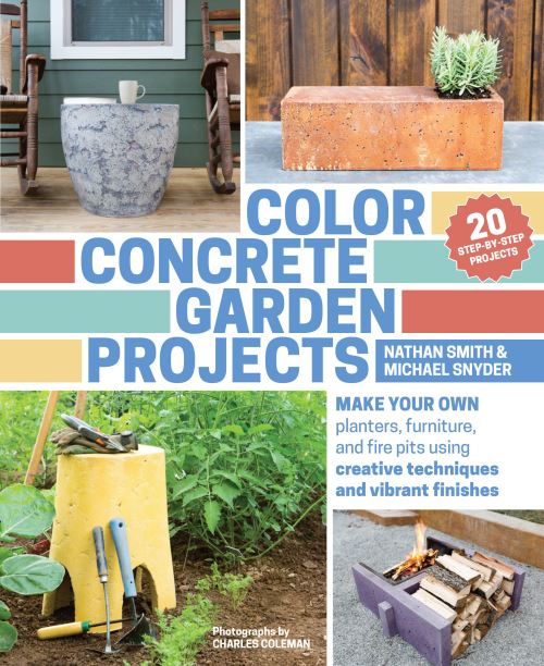Color Concrete Garden Projects