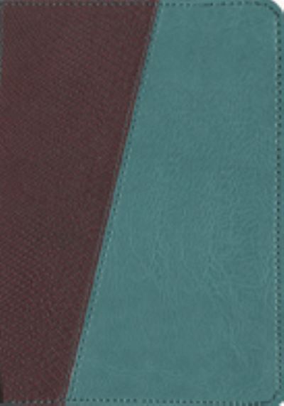 The Message Compact, Python (Leather-Look, Brown/Teal)