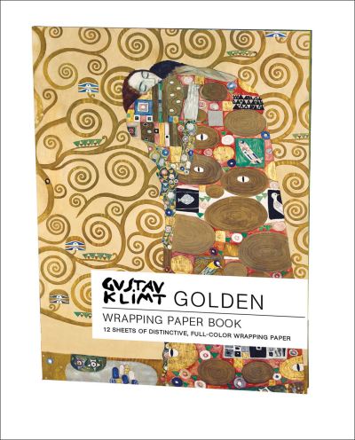 teNeues - Wrapping Paper Book: Golden, Gustav Klimt, 12 Pages, Folded Into a Book, Softcover, Includes Page of Lablels, 6 Designs