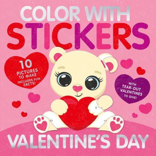 Color With Stickers: Valentine's Day