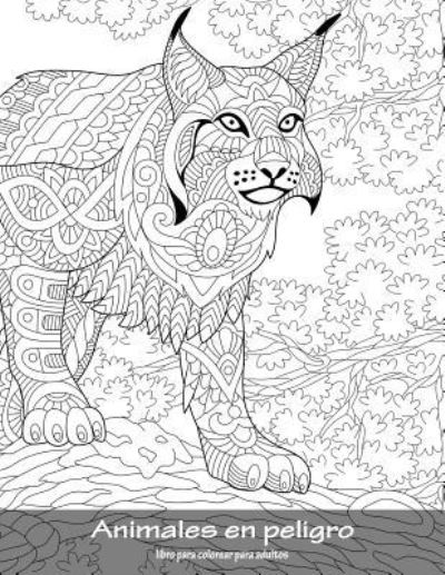 Animales En Peligro Libro Para Colorear Para Adultos 1