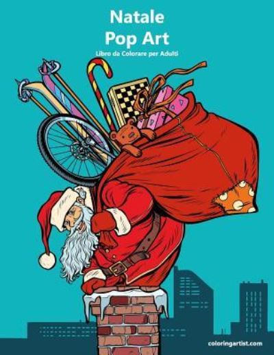 Natale Pop Art Libro Da Colorare Per Adulti 1