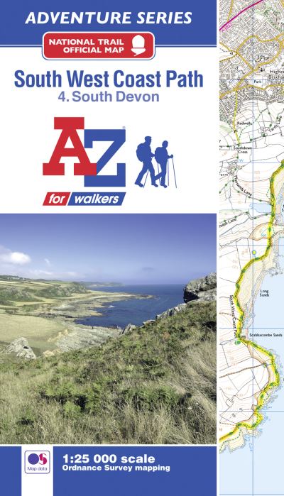 South West Coast Path National Trail Official Map South Devon