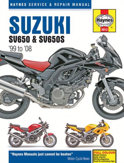 Suzuki SV650 & SV650S Motorcycle Repair Manual