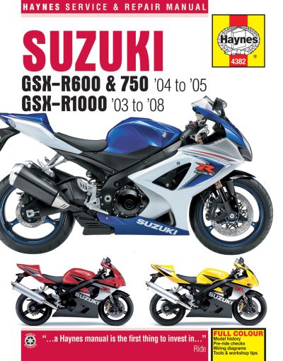 Suzuki GSX-R600/750 Motorcycle Repair Manual