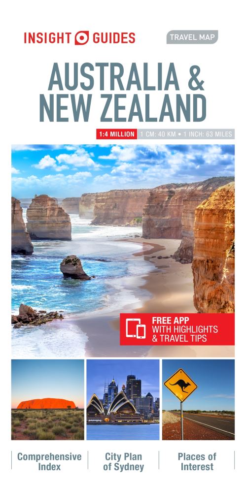 Insight Guides Travel Map Australia & New Zealand