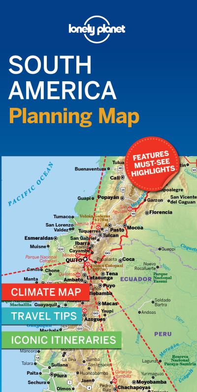 Lonely Planet South America Planning Map