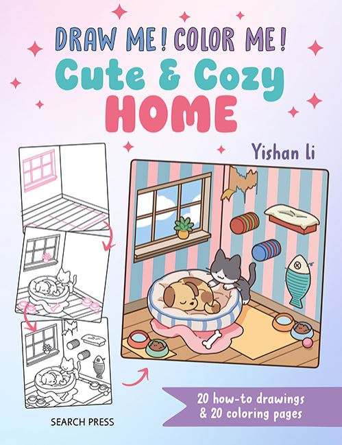 Draw Me! Color Me!: Cute & Cozy Home