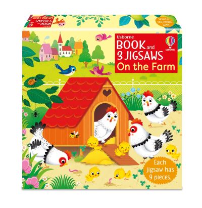 Usborne Book and 3 Jigsaws
