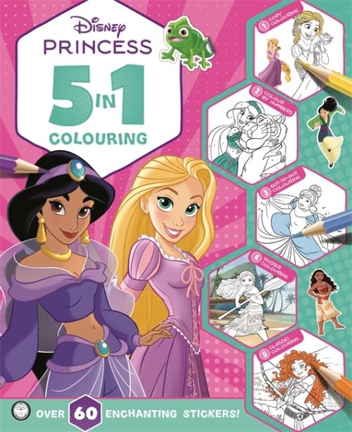 Disney Princess: 5 in 1 Colouring