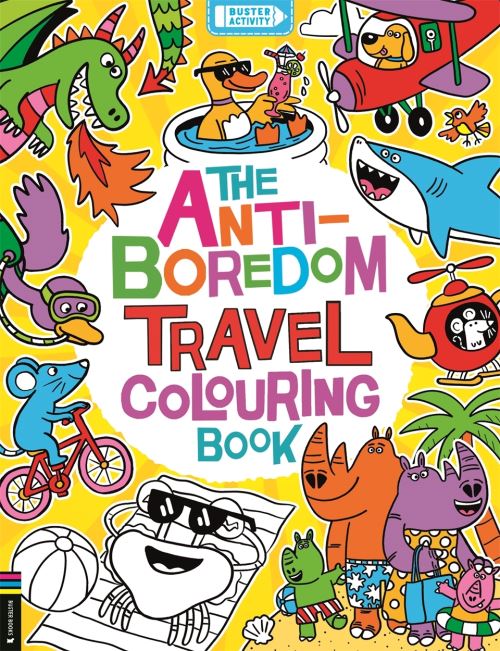The Anti-Boredom Travel Colouring Book