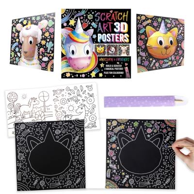 Scratch Art 3D Posters