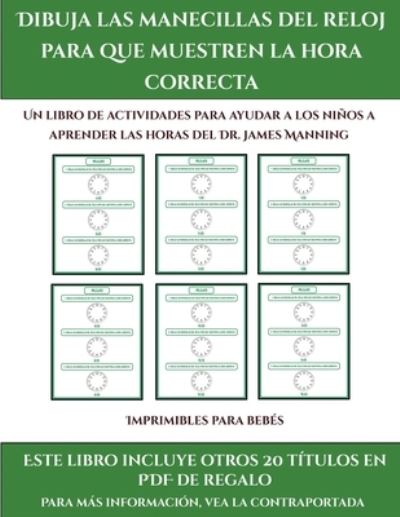 Imprimibles Para Bebés (Dibuja Las Manecillas Del Reloj Para Que Muestren La Hora Correcta)