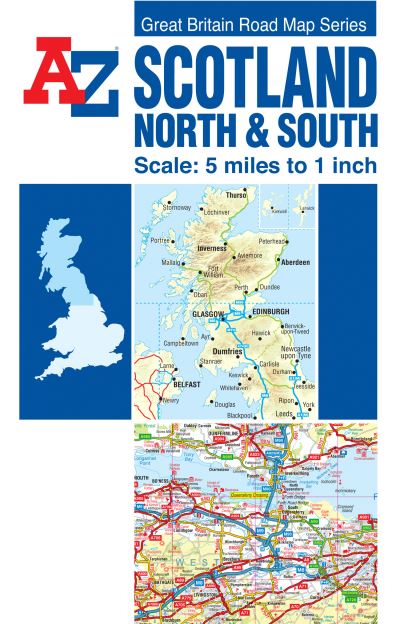 Scotland A-Z Road Map (Reversible)