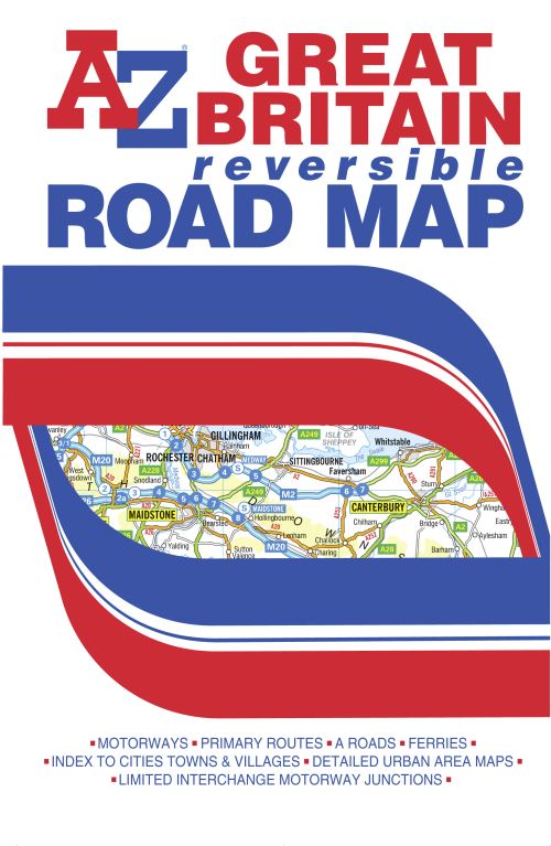 Great Britain A-Z Road Map (Reversible)