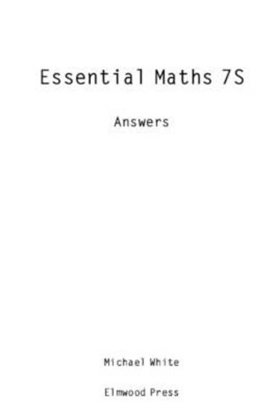 Essential Maths 7S Answers