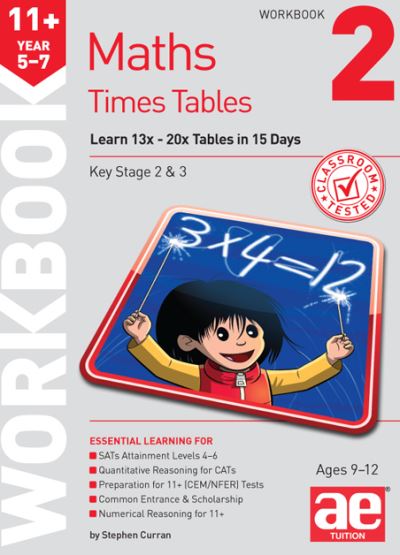 11+ Times Tables Workbook 2