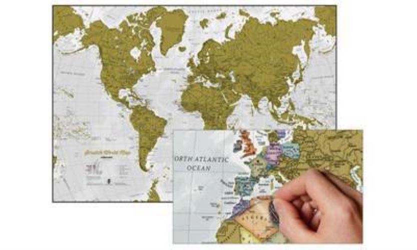 Scratch the World Wall Map