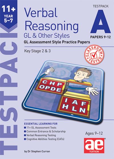 11+ Verbal Reasoning Year 57 GL & Other Styles Testpack A Papers 912