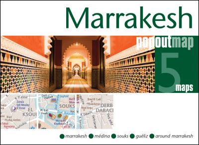 Marrakesh PopOut Map - Pocket Size Pop Up City Map of Marrakesh