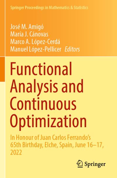 Functional Analysis and Continuous Optimization