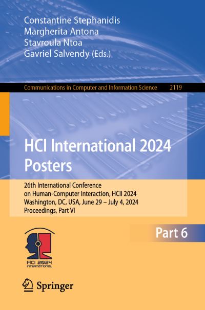 HCI International 2024 Posters Part VI