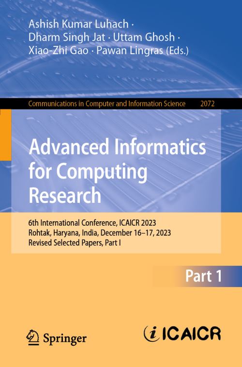 Advanced Informatics for Computing Research Part I