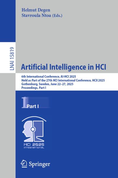Artificial Intelligence in HCI Part I