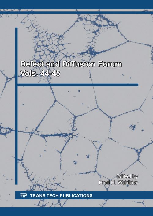 Defect and Diffusion Forum Vols. 44-45