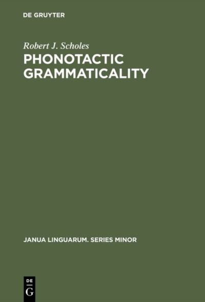Phonotactic Grammaticality