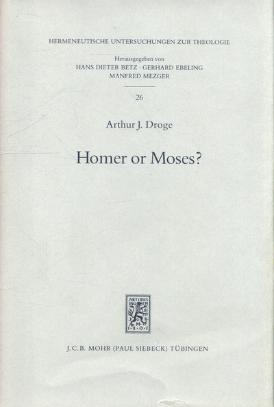 Homer or Moses?